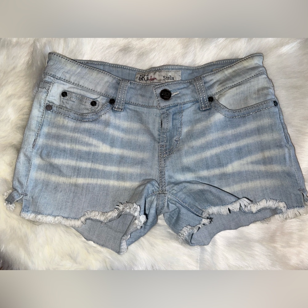 BKE Stella Stylish Light Blue Denim Shorts